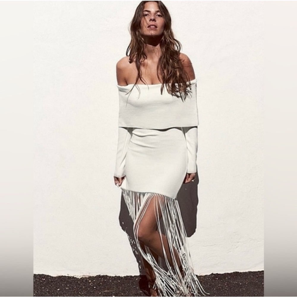 Zara Fringe Dress - Picture 2 of 3